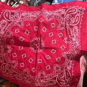 Red Paisley Bandana